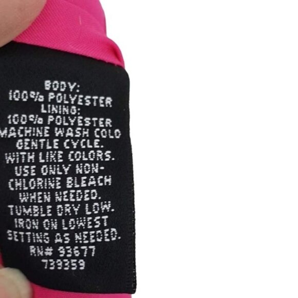 Nicole x Nicole Miller Maxi Skirt Pink Medium Paisley Medallion Lined Drawstring - Picture 6 of 6